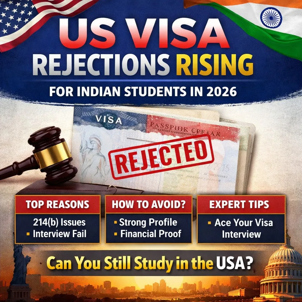 🇺🇸 USA F-1 Visa for Indian Students 2026: Rising Trends, Refusal Reasons & Expert Tips