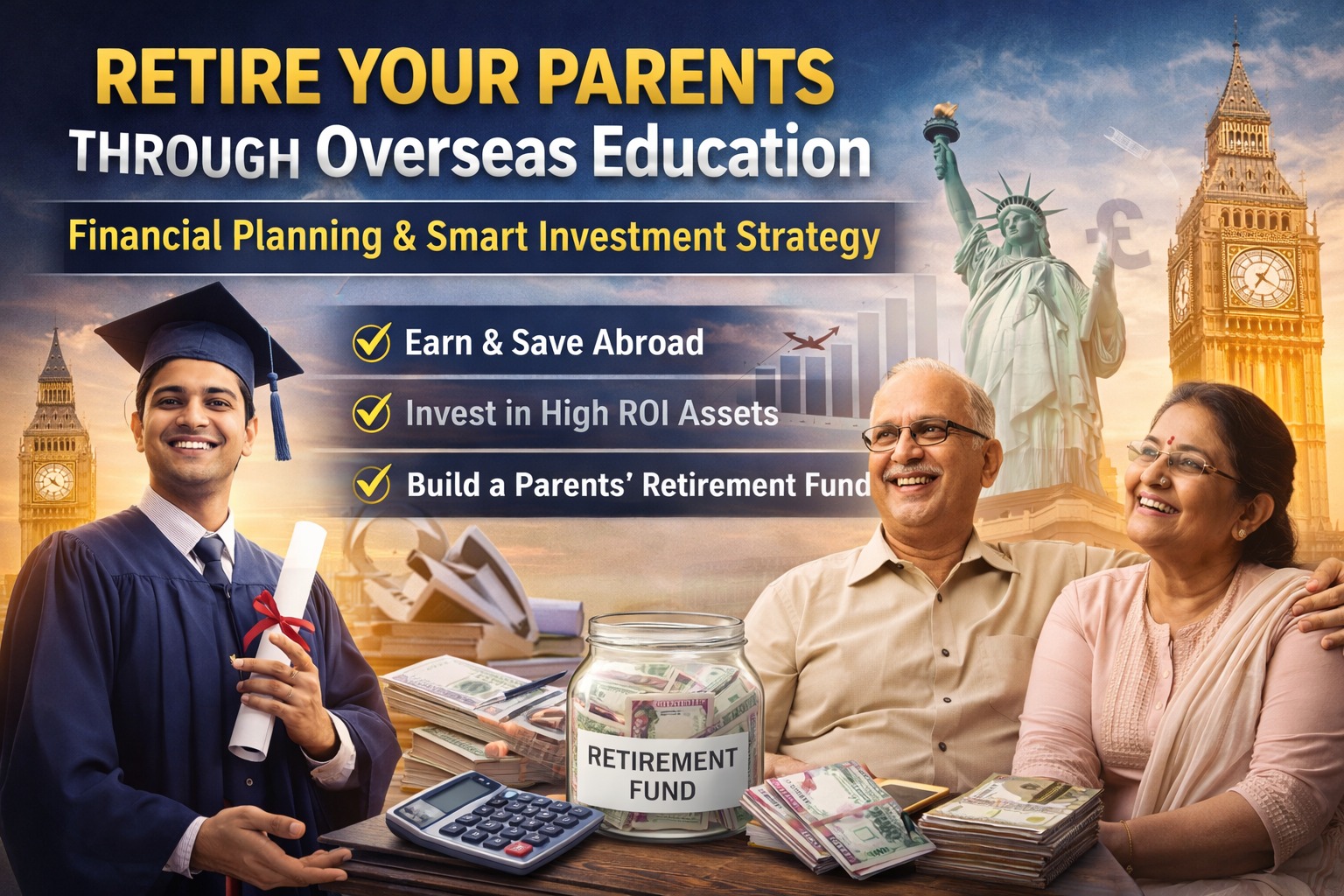 Retiring Your Parents with Overseas Education: Financial Planning and Smart Investment Strategy (2026 Guide)