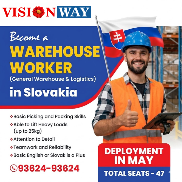 Warehouse worker jobs in Slovakia for Indians