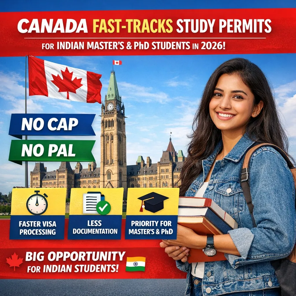 🚀 Canada Fast-Tracks Master’s & PhD Visas in 2026: No Provincial Letter Required (Game Changer)