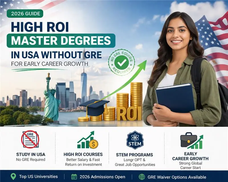 High ROI Master’s Degrees in the United States Without the GRE for Early Career Advancement (2026 Guide)