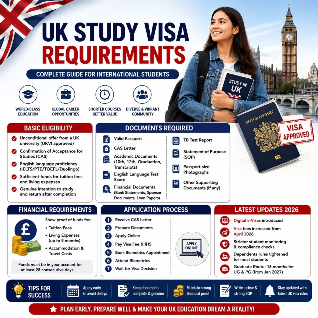 2026 UK Study Visa Requirements: A Comprehensive Guide for Foreign Students