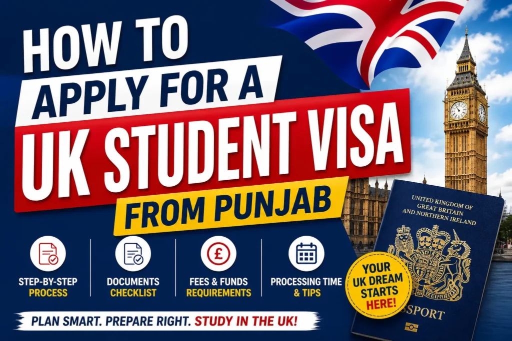 UK Student Visa from Punjab (2026): Complete Step-by-Step Application Guide