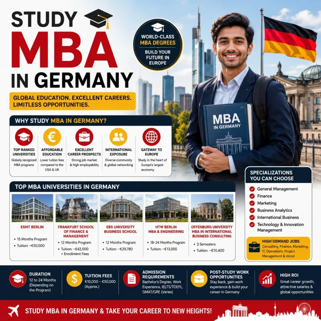 Study MBA in Germany: Top Universities, Costs, Career Opportunities & Admission Guide 2026