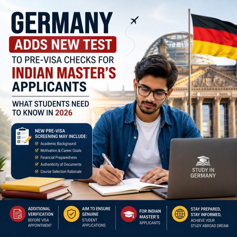 Germany Adds New Test to Pre-Visa Checks for Indian Master’s Applicants: What Students Need to Know in 2026